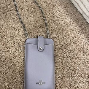 Coach Mist Purple North/South Phone Crossbody Bag
